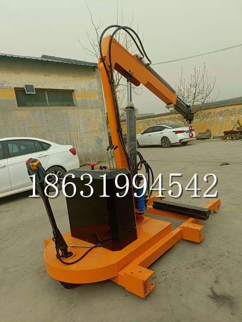 矿区自卸车厢随车吊 自制轮式四不像起重机 四驱平板吊 5吨 贵盛